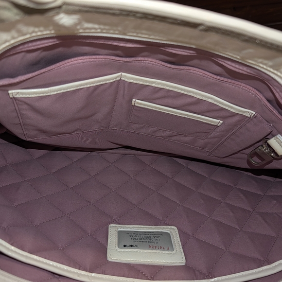 Nkomo Large Quilted Tote TAN/WHITE - Picture 4 of 5